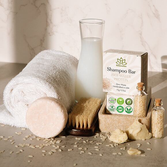 RICE WATER PROTEIN Shampoo Bar for Hair Growth - Picture 6 of 10